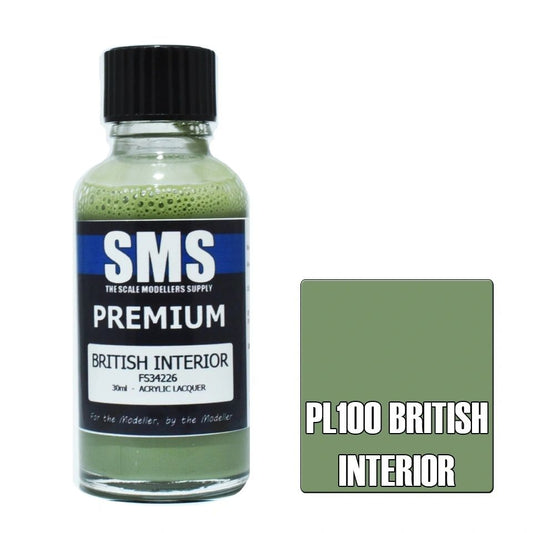 SMS Premium Acrylic Lacquer Colour British Interior PL100