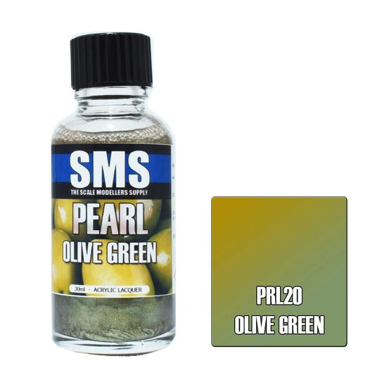 SMS Pearl Acrylic Lacquer Colour Olive Green PRL20
