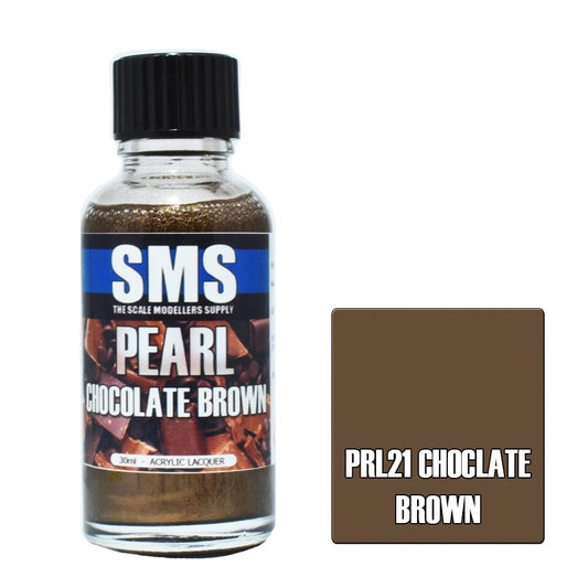 SMS Pearl Acrylic Lacquer Colour Chocolate Brown PRL21