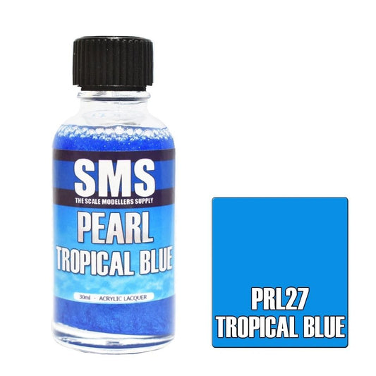 SMS Pearl Acrylic Lacquer Colour Tropical Blue PRL27