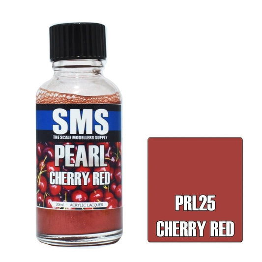 SMS Pearl Acrylic Lacquer Colour Cherry Red PRL25