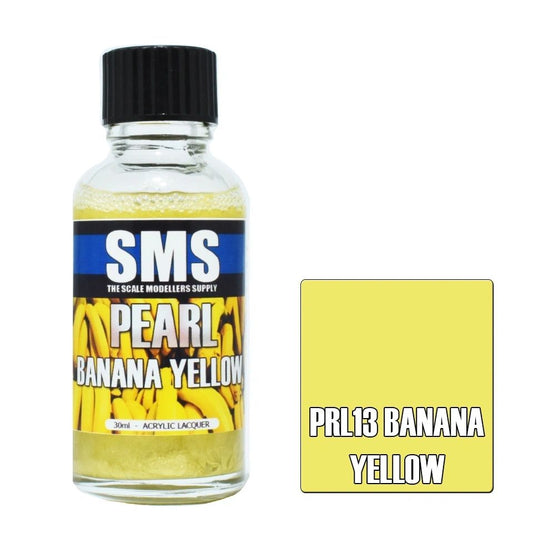 SMS Pearl Acrylic Lacquer Colour Banana Yellow PRL13