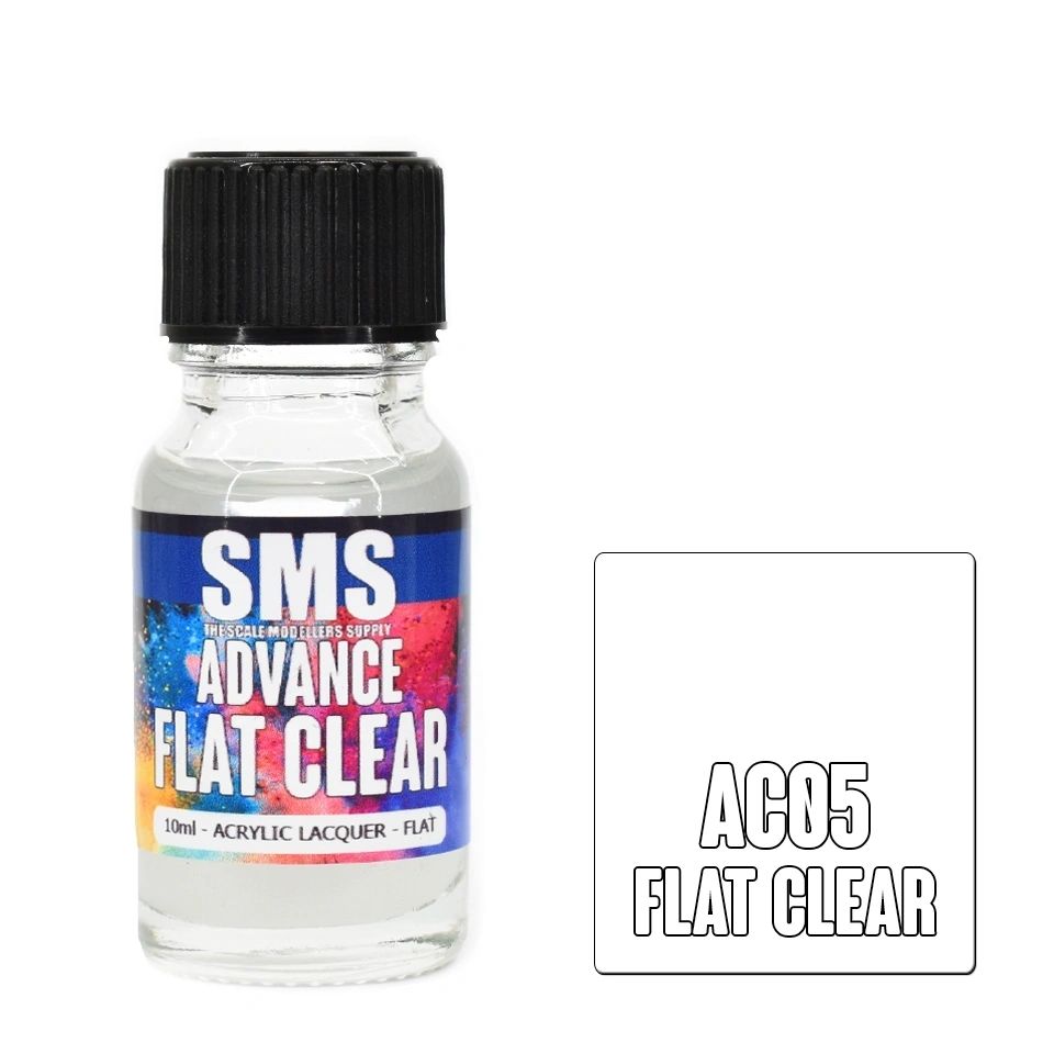 SMS Advance Acrylic Lacquer Colour Flat Clear AC05