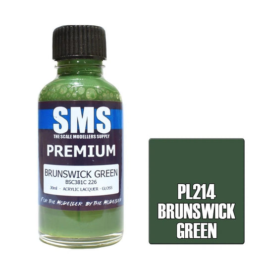 SMS Premium Acrylic Lacquer Colour Brunswick Green PL214