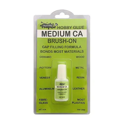 Ickysticky Hobby CA Glue Medium 8gm Brush On