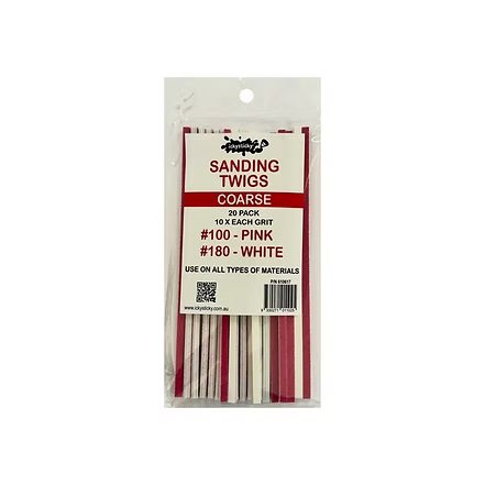 Ickysticky Sanding Twigs COARSE – 10 X #100 / #180 (20pce) 610617
