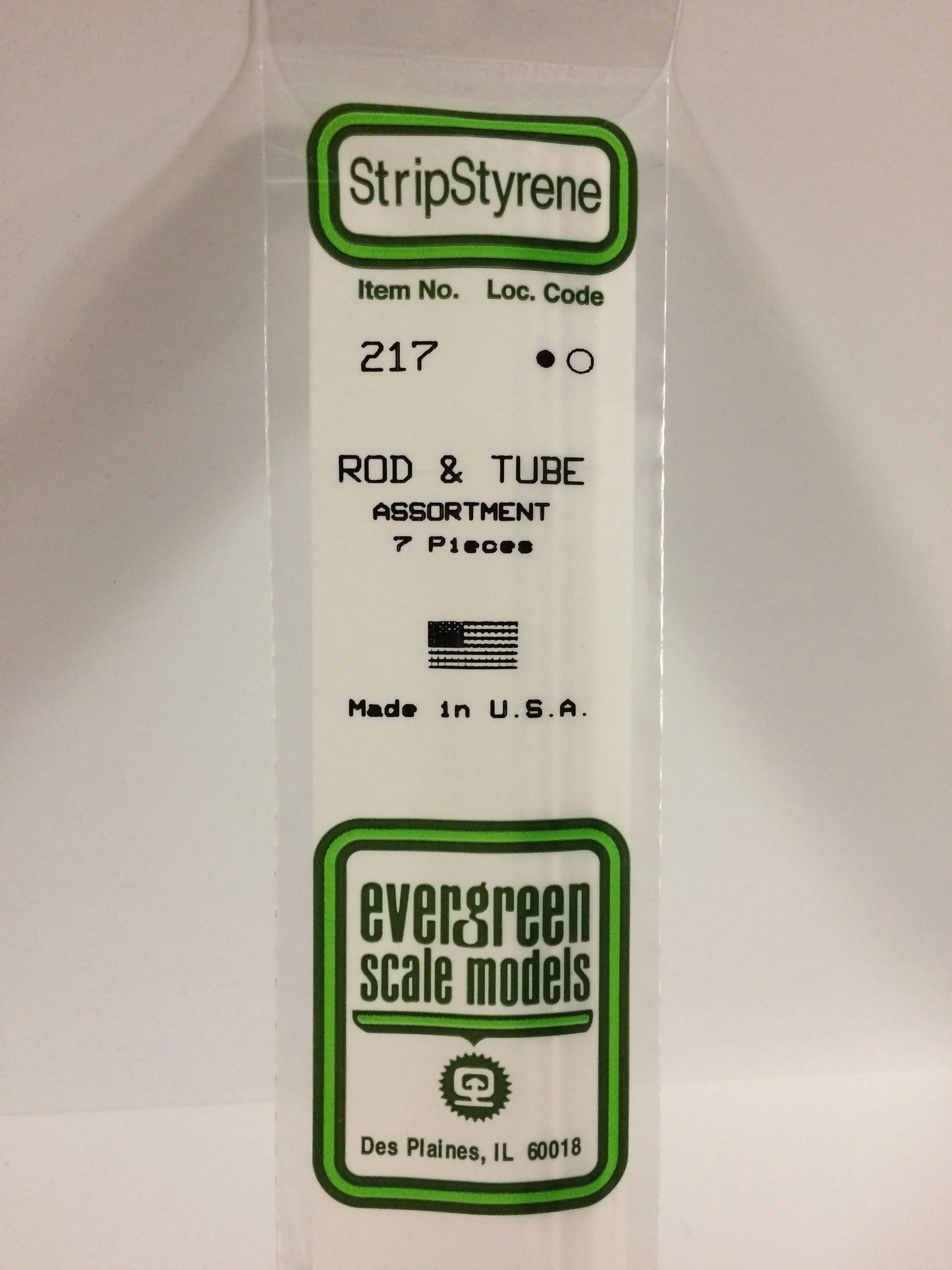 Evergreen White Polystyrene Rod and Tube ASSORTED x 35cm (7pce) 217