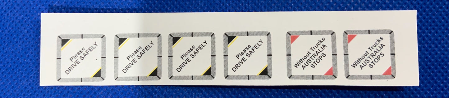 AUSLOWE Truck Part DRIVE SAFE SET GENERIC SCALE DC124