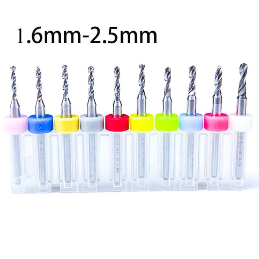 KSM Carbide Micro Drill Bits 10pce (1.6-2.5mm) KSMDBS1625