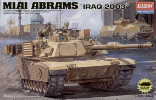 Academy 1/35 M1A1 Abrams "Iraq 2003" Plastic Model Kit *Aus Decals* 13202