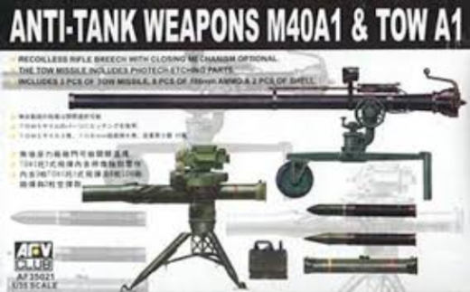 AFV Club 1/35 Anti-Tank Weapons M40A1 & Tow A1 AF35021