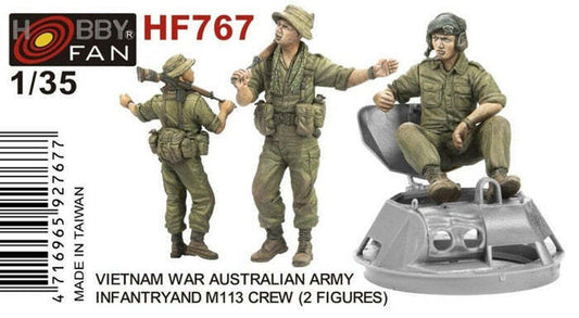 AFV Club 1/35 Australian Infantry &amp; M113 crew Vietnam War Era-2 figures HF767