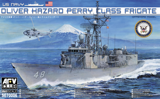 AFV Club 1/700 US Navy Oliver Hazard Perry Class Frigate Plastic Model Kit *Aust Decals* SE70006
