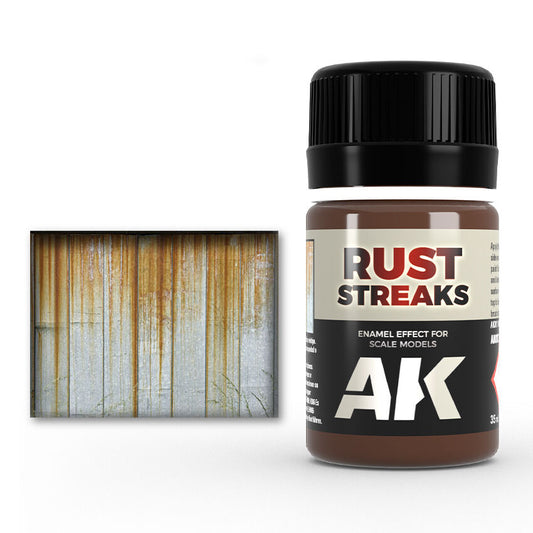 AK Interactive Weathering Enamel Paint RUST STREAKS 35ml AK013