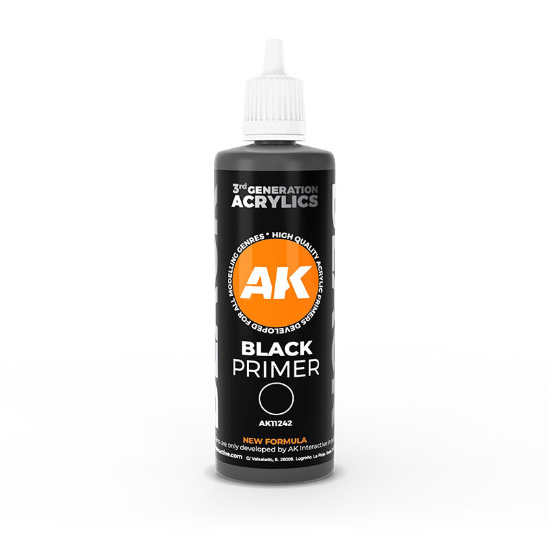 AK Interactive Black Primer 100ml 3rd Generation AK11242