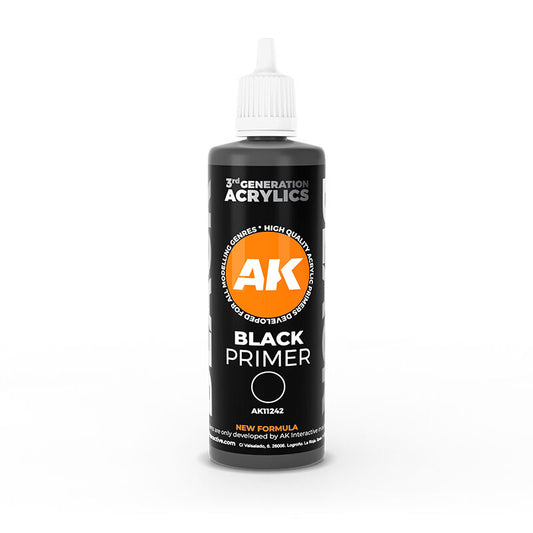 AK Interactive Black Primer 100ml 3rd Generation AK11242