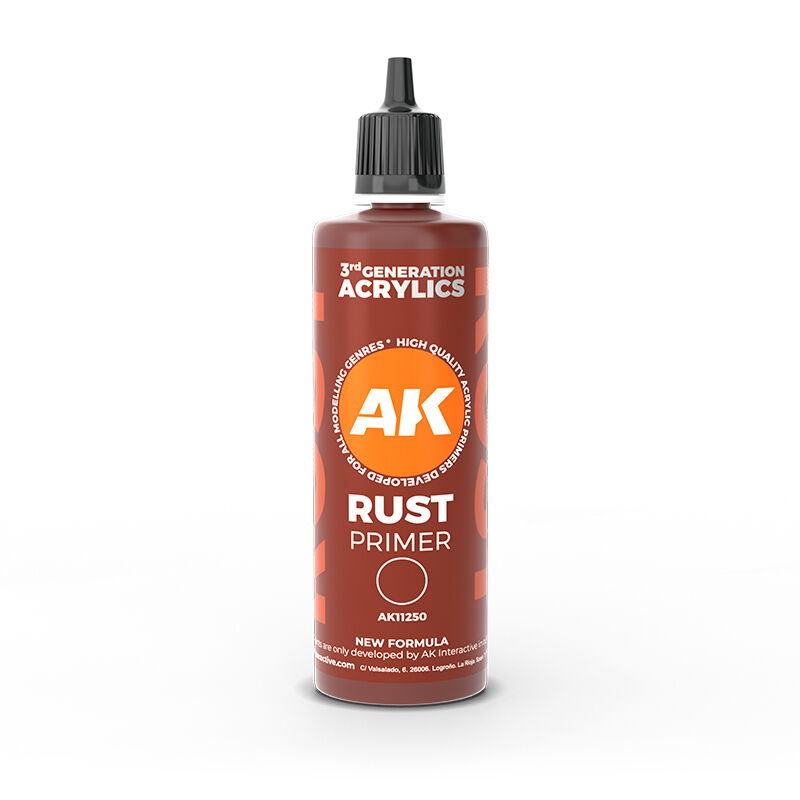 AK Interactive Rust Surfacer Primer 100ml 3rd Generation AK11250