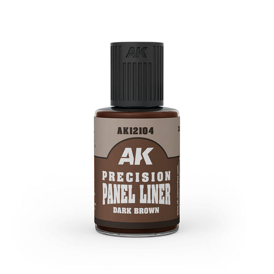 AK Interactive Precision Enamel Paneliner DARK BROWN 30ml AK12104