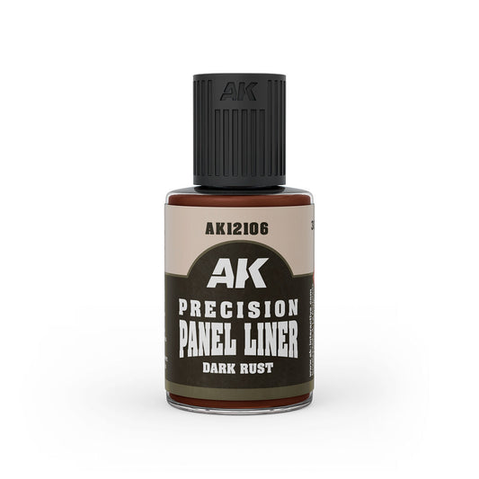 AK Interactive Precision Enamel Paneliner - DARK RUST 30ml AK12106