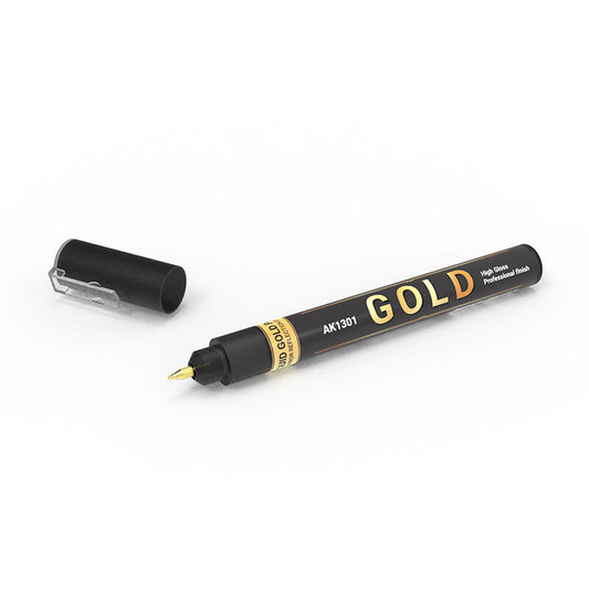 AK Interactive Metallic Liquid Marker GOLD AK1301