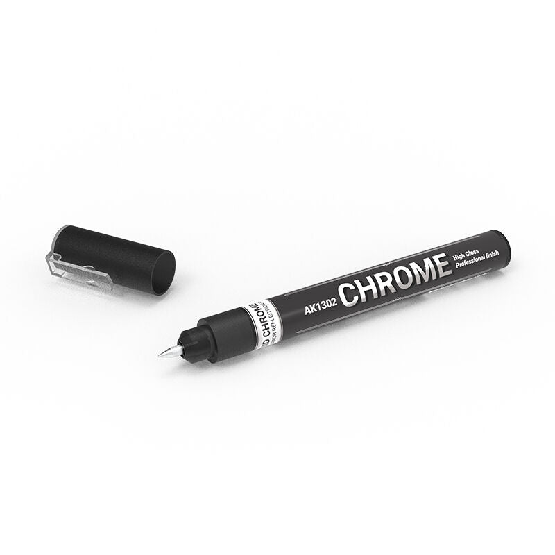 AK Interactive Metallic Liquid Marker CHROME AK1302