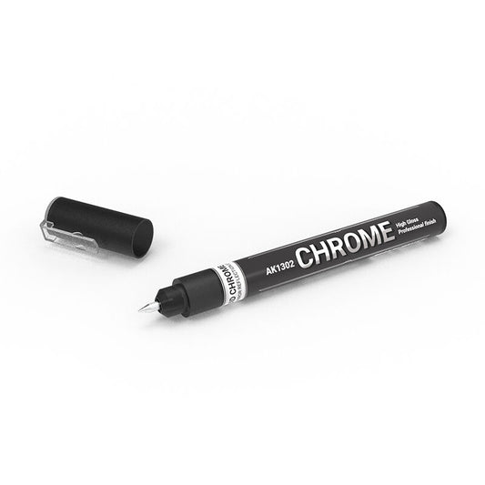 AK Interactive Metallic Liquid Marker CHROME AK1302