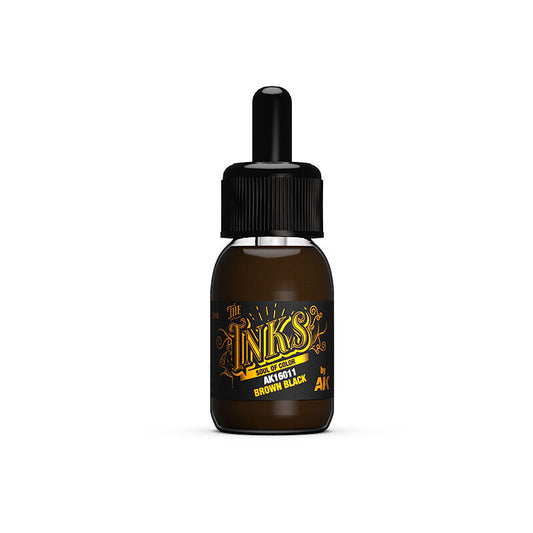 AK Interactive The INKS BROWN BLACK 30ml AK16011