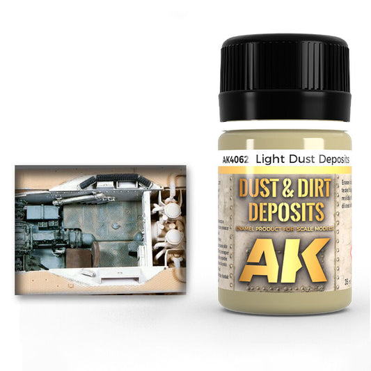 AK Interactive Weathering Enamel Paint LIGHT DUST DEPOSIT 35ml AK4062