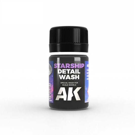AK Interactive Weathering Enamel Paint STARSHIP DETAIL WASH 35ml AK636