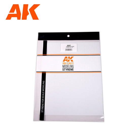 AK Interactive Styrene 0.3mm thickness x 245 x 195mm (pack of 3) AK6573