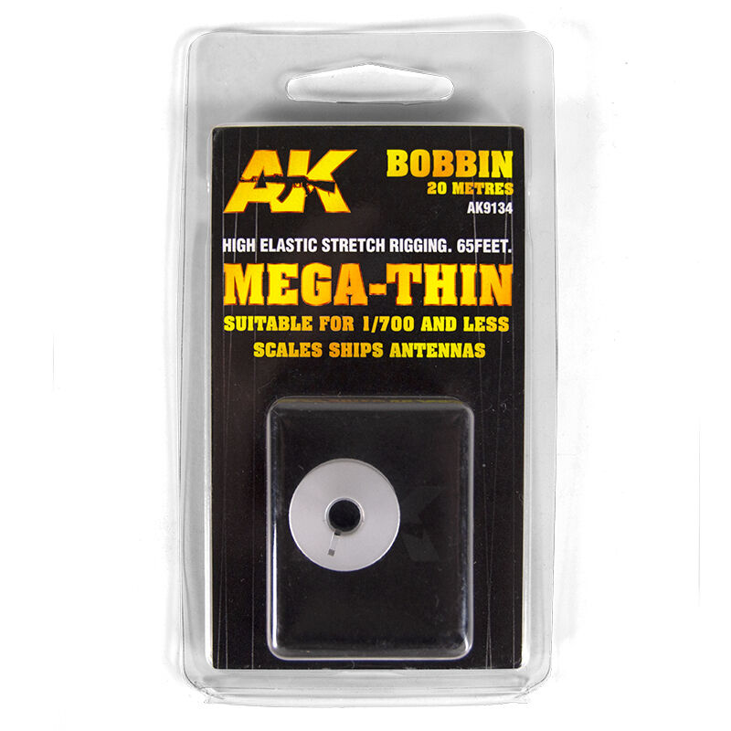 AK Interactive Elastic Rigging Bobbin Mega-Thin AK9134