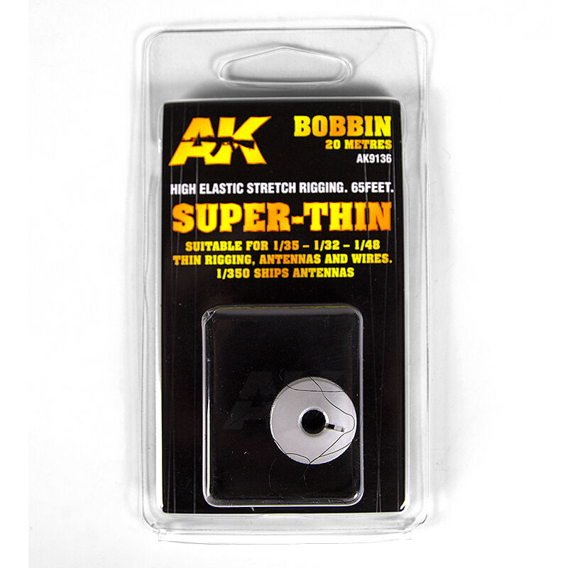 AK Interactive Elastic Rigging Bobbin Super-Thin AK9136