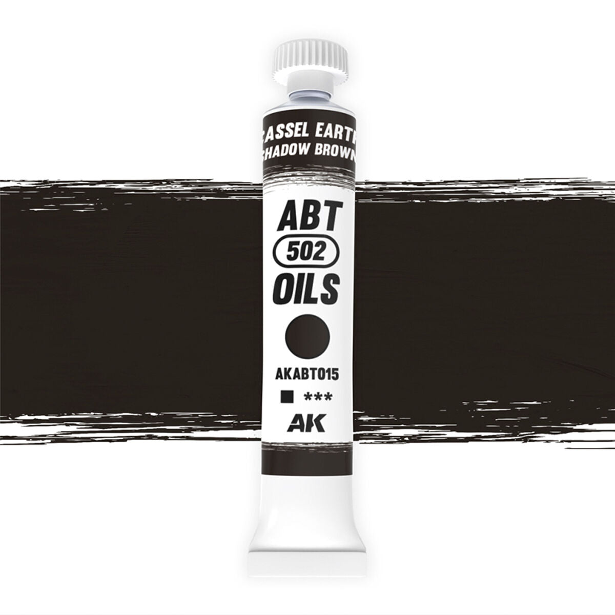 AK Interactive ABT502 Oil Paint Colour CASSEL EARTH/SHADOW BROWN ABT015
