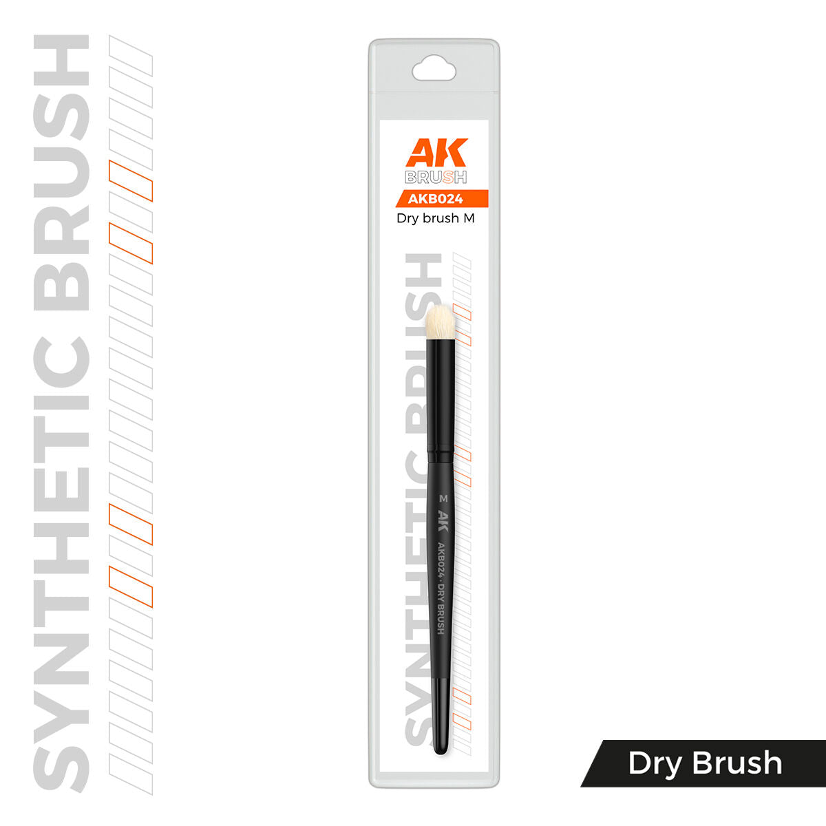 AK Interactive Synthetic Dry Brush - MEDIUM AKB024