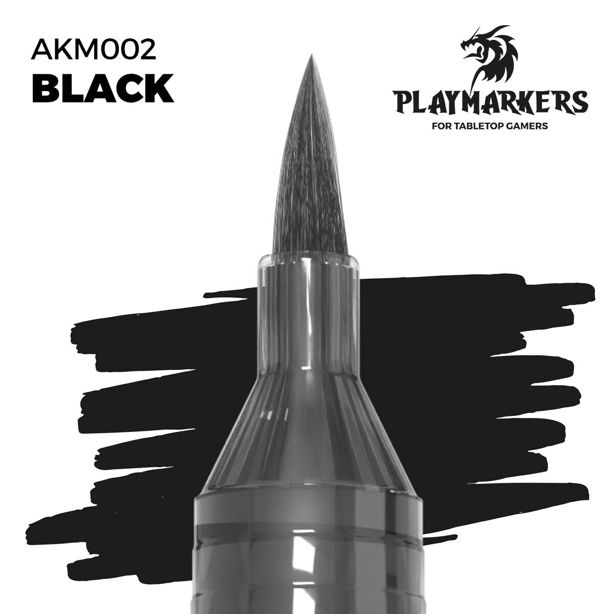 AK Interactive Playmarkers Acrylic Paint Marker BLACK AKM002