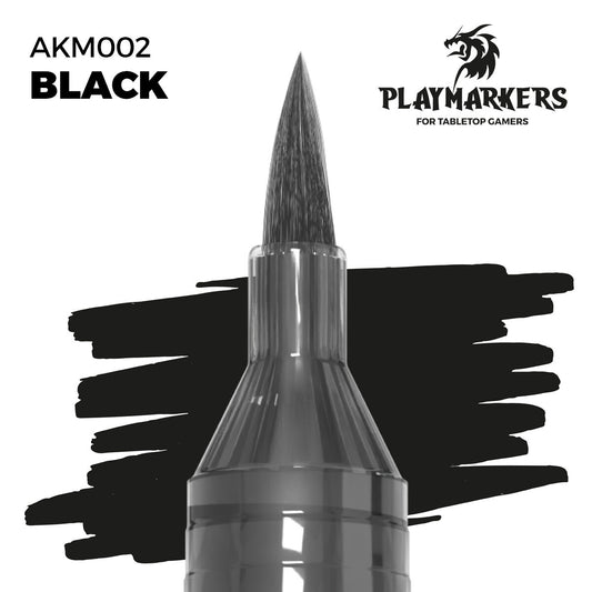 AK Interactive Playmarkers Acrylic Paint Marker BLACK AKM002