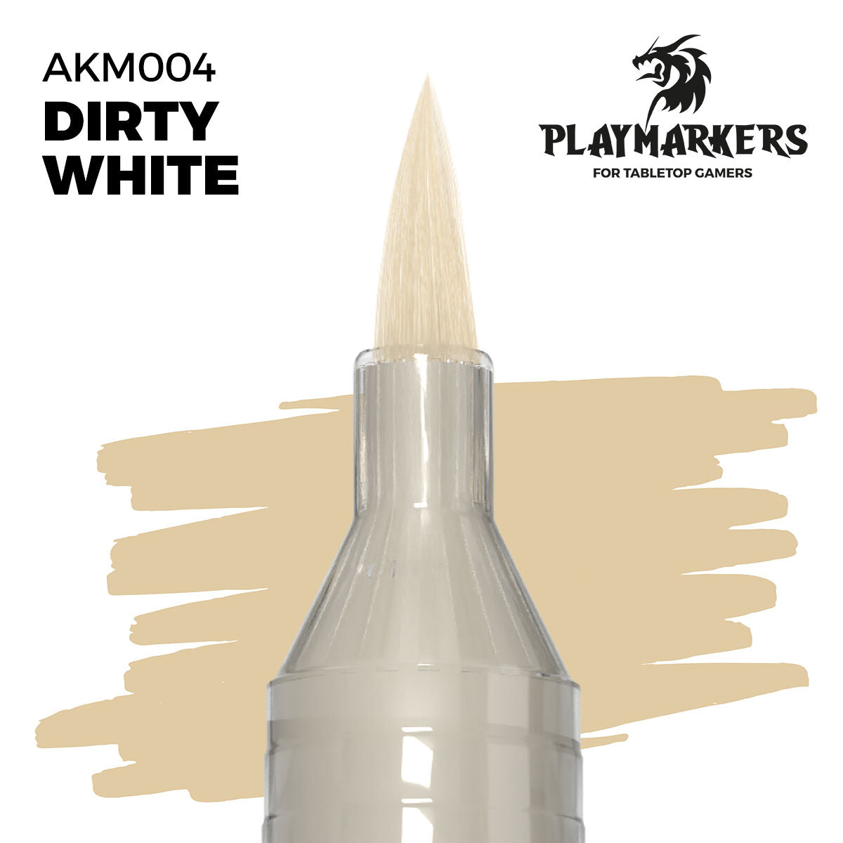 AK Interactive Playmarkers: Dirty White - Acrylic Paint Marker Item No.: AKM004