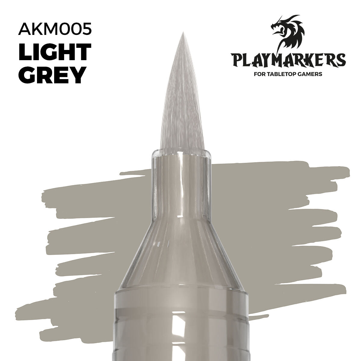 AK Interactive Playmarkers Acrylic Paint Marker LIGHT GREY AKM005