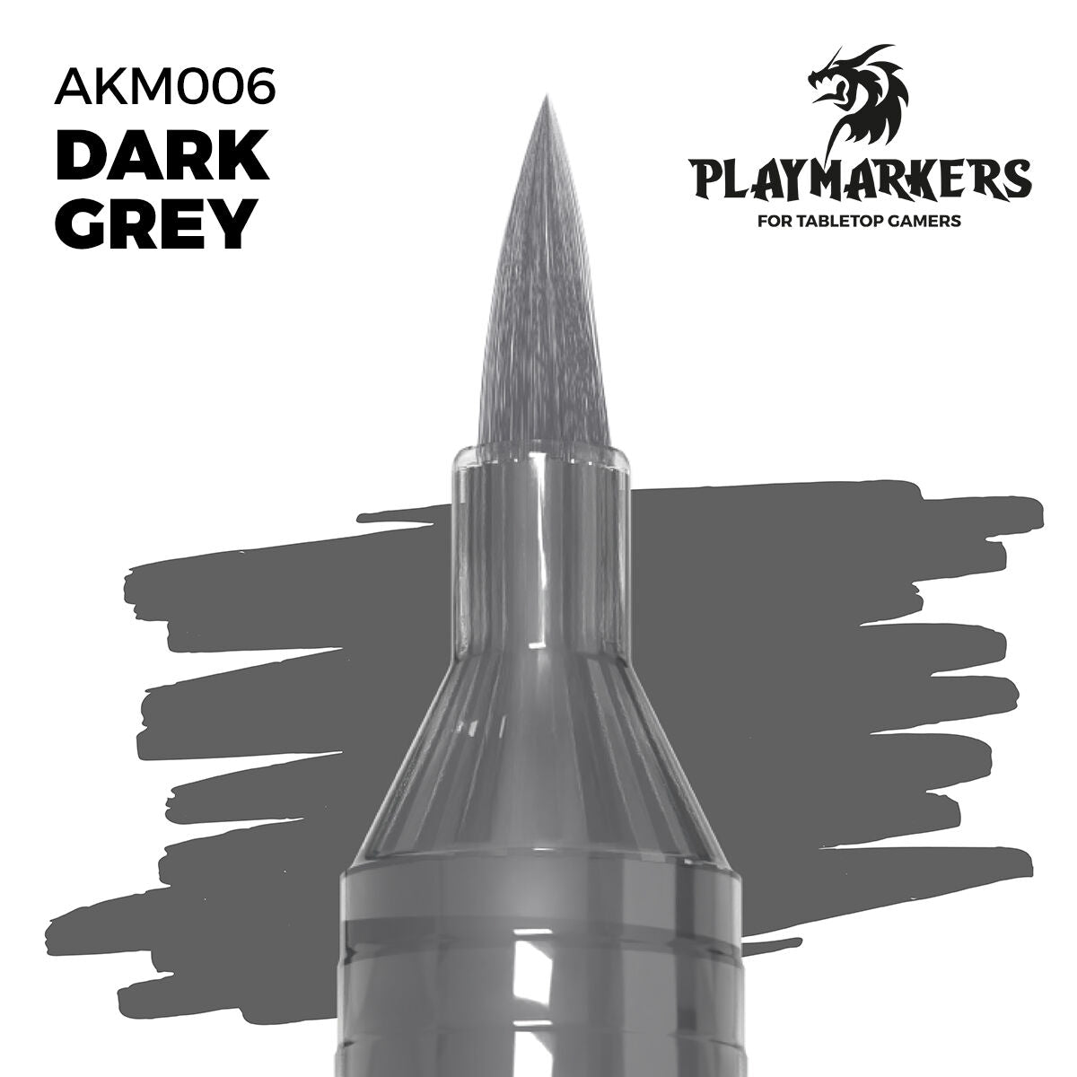 AK Interactive Playmarkers Acrylic Paint Marker DARK GREY AKM006