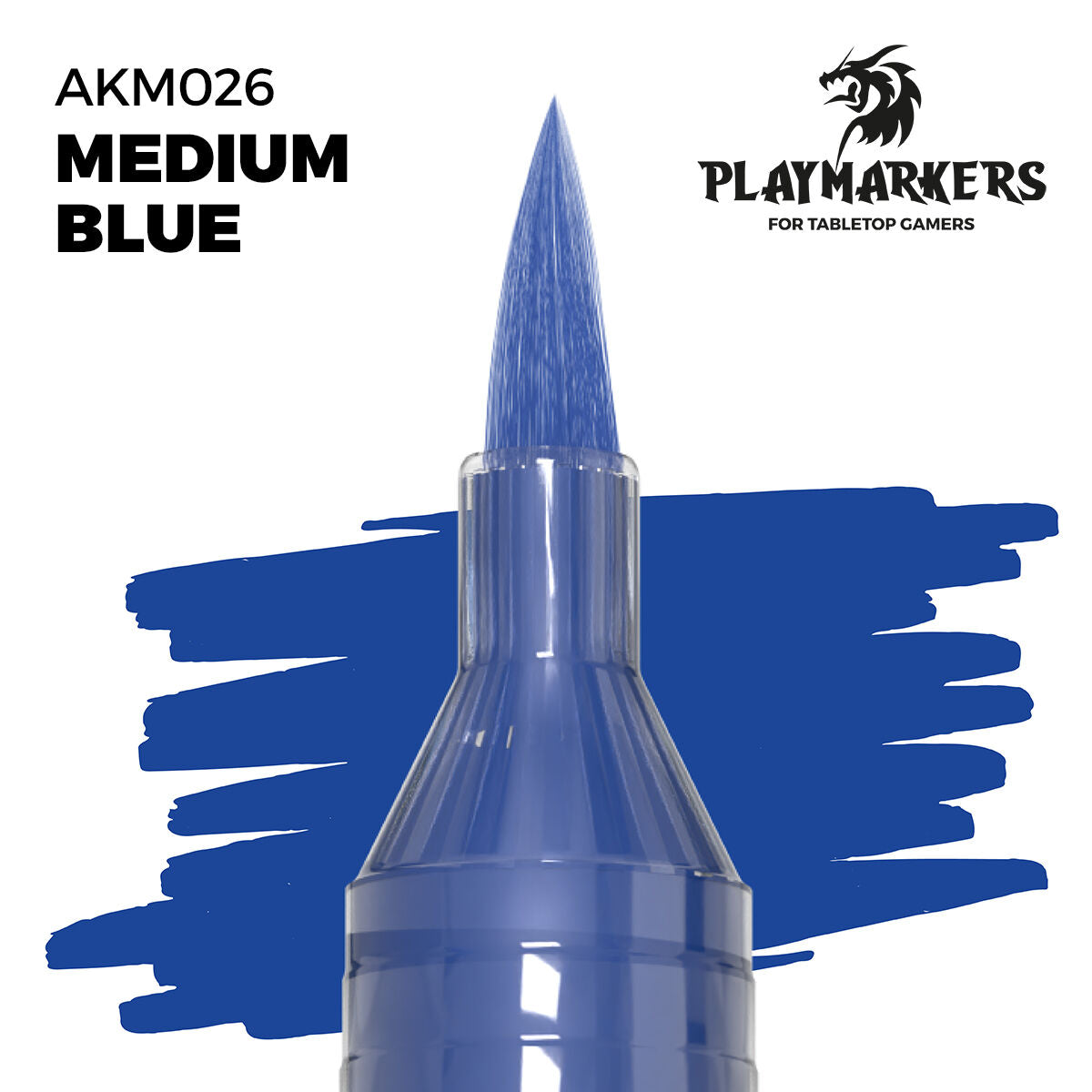 AK Interactive Playmarkers Acrylic Paint Marker MEDIUM BLUE AKM026