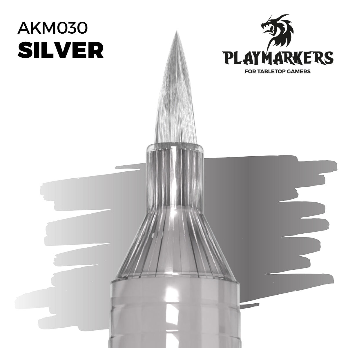 AK Interactive Playmarkers Acrylic Paint Marker SILVER AKM030