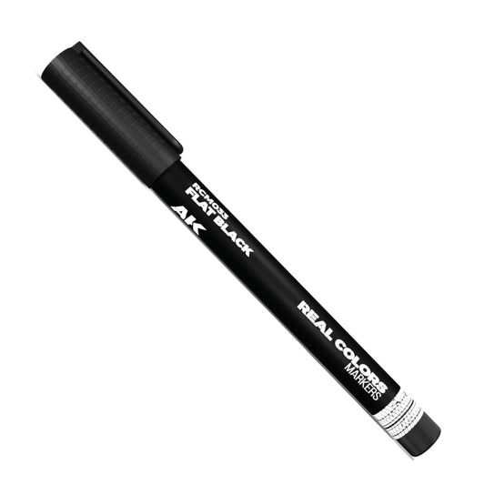 AK Interactive Real Colors Markers FLAT BLACK RCM033
