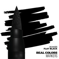 AK Interactive Real Colors Markers FLAT BLACK RCM033