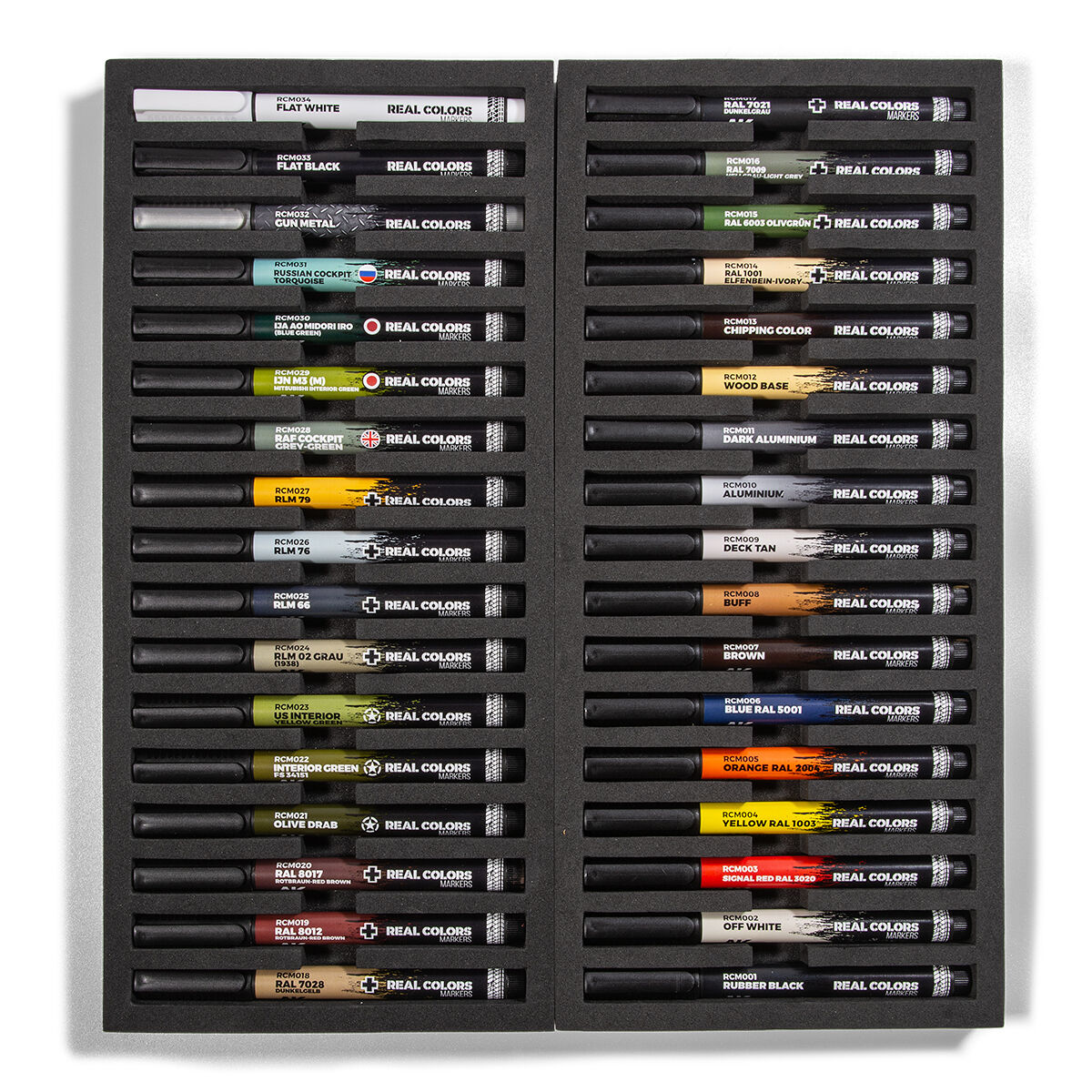 AK Interactive Real Colors Markers Deluxe Case: Acrylic Paint Markers AKRCM150
