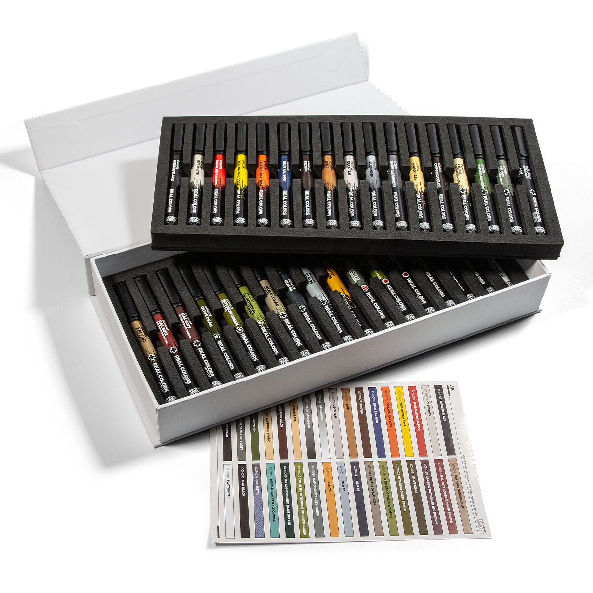 AK Interactive Real Colors Markers Deluxe Case: Acrylic Paint Markers AKRCM150