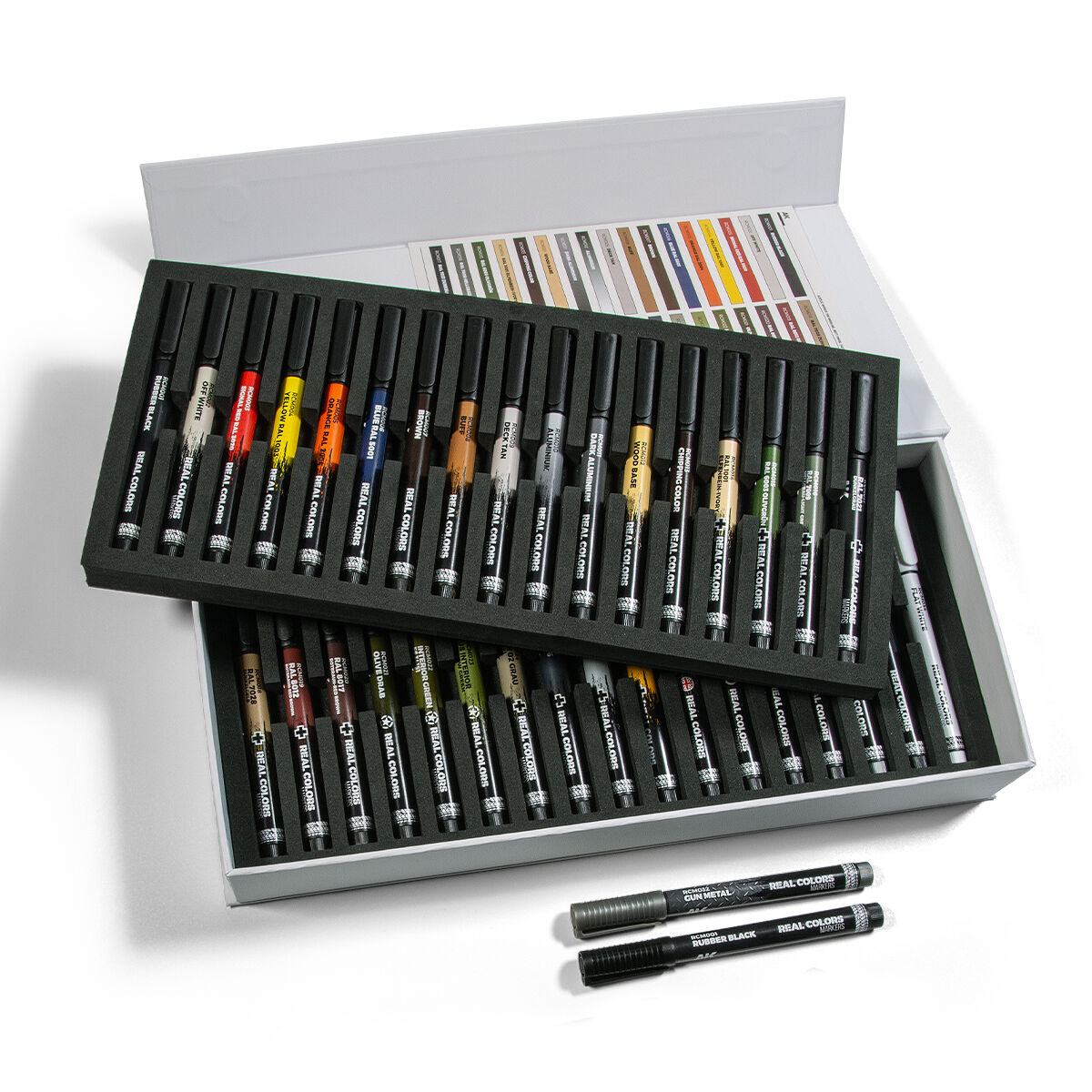 AK Interactive Real Colors Markers Deluxe Case: Acrylic Paint Markers AKRCM150