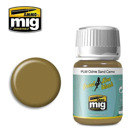 AMMO PANEL LINE WASH OCHRE FOR SAND CAMO 35ML AMIG1622