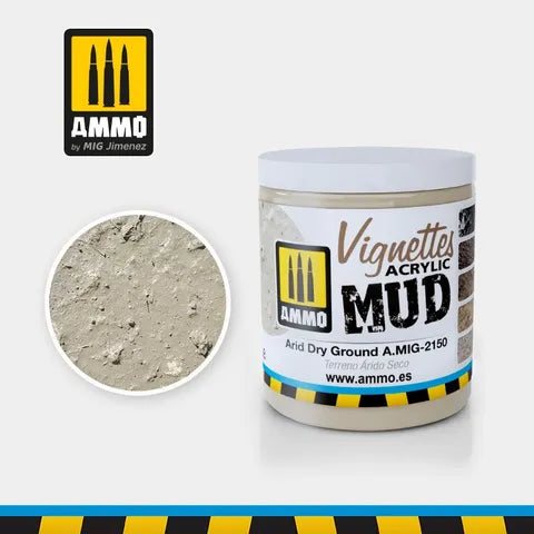 Ammo Vignettes Acrylic Mud ARID DRY GROUND 100ml AMIG2150