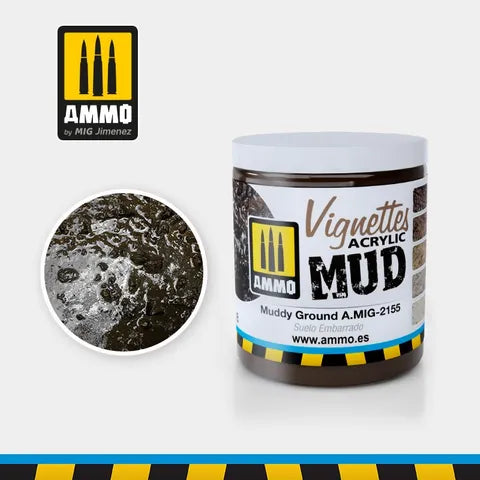 AMMO Vignettes Acrylic Mud MUDDY GROUND 100ml AMIG2155
