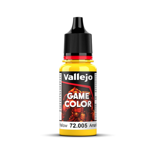 Vallejo Game Colour Acrylic Paint MOON YELLOW 18ml 72.005